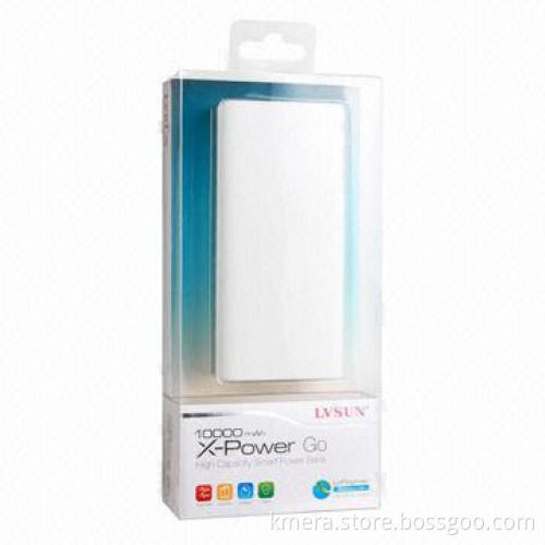 Power Bank, 10,000mAh High Capacity/Dual USB Output/LED Flashlight/External Battery Current 2.4A